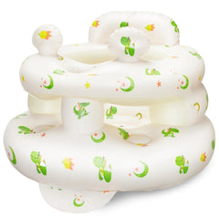 ptlruzk inflatable baby seat with ear-dinosaur for sitting practice