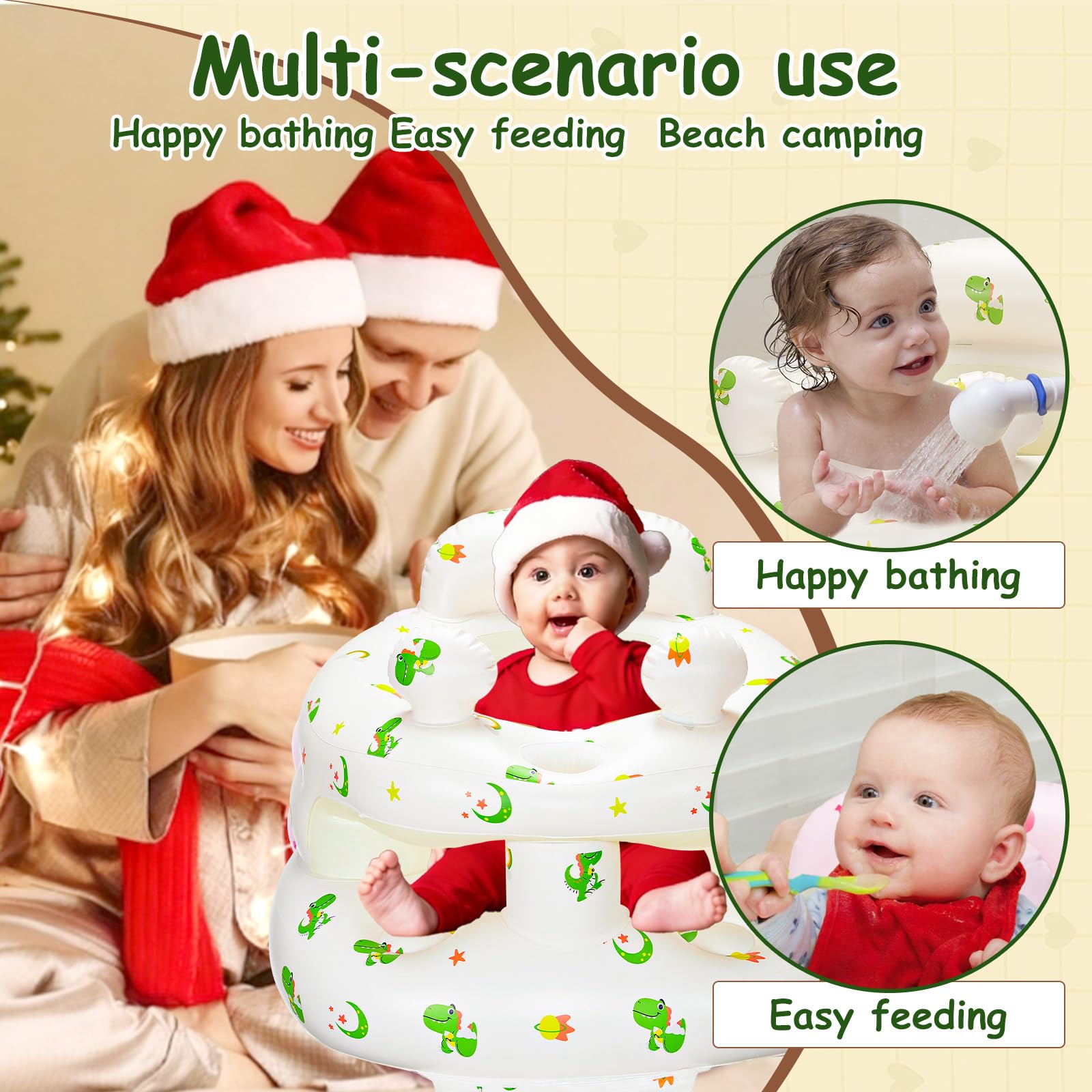 ptlruzk inflatable baby seat 2-year warranty and responsive support