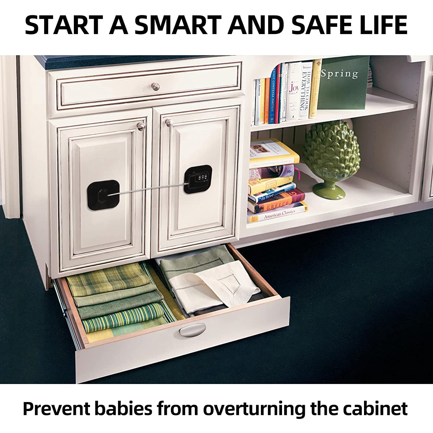 PTMYXIN A Pack Refrigerator Lock installed easily without tools.