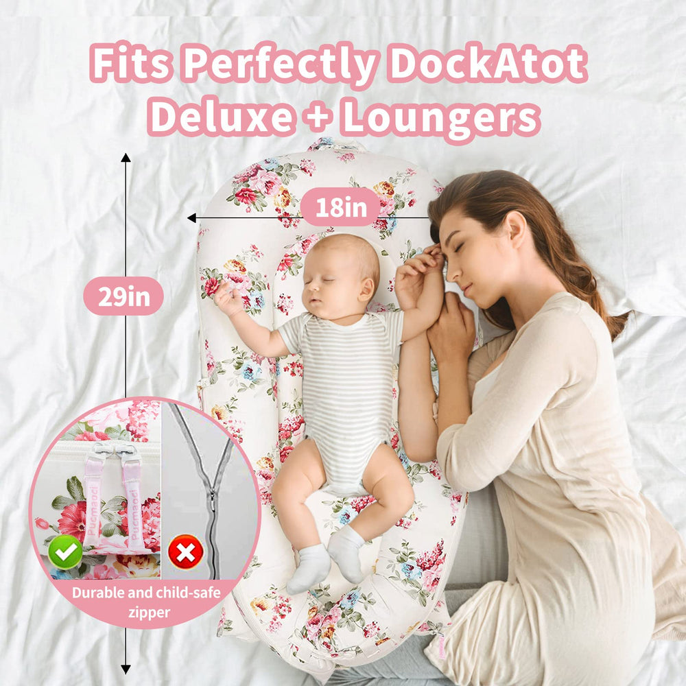 Pucmaoci baby lounger cover fits DockATot Deluxe snugly, preventing looseness.