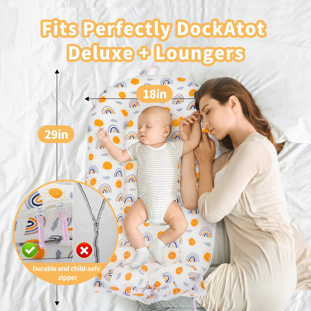 Machine washable and dryer safe Pucmaoci cover for busy parents.