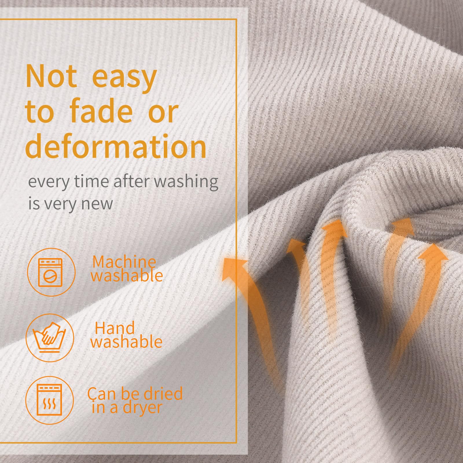 Pucmaoci machine-washable cover retaining shape after washing