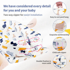 Pucmaoci two-way zipper enables easy installation and quick changes.