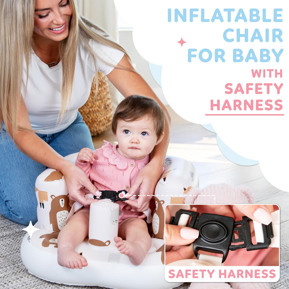 Puff Pod non-slip base keeps baby stable during feeding and play