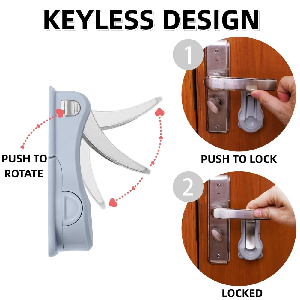 Demonstration of one-hand operation with the PUGED lock on a lever.