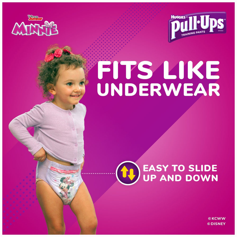 Pull-Ups Learning Designs Girls 2T-3T easy-open sides for quick checks.