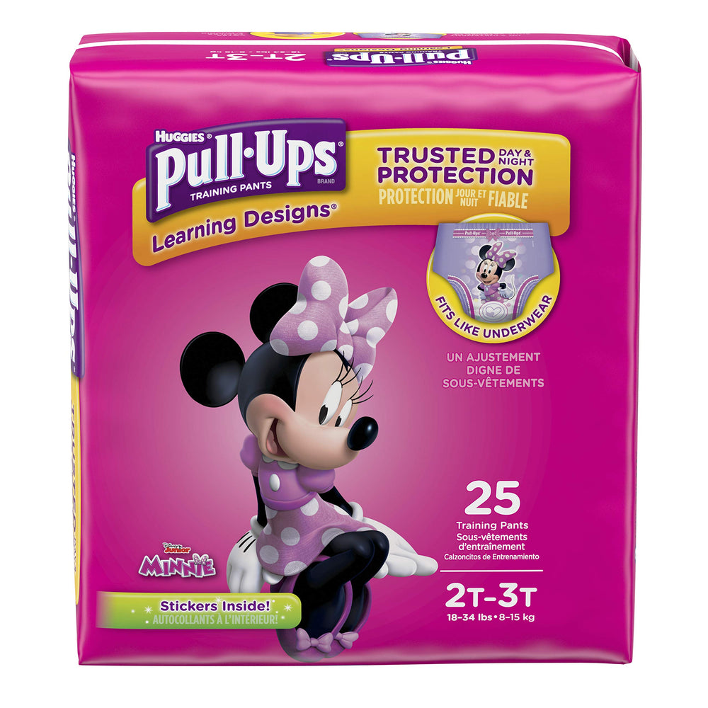 Pull-Ups Learning Designs Girls 2T-3T packaging varies for convenience.