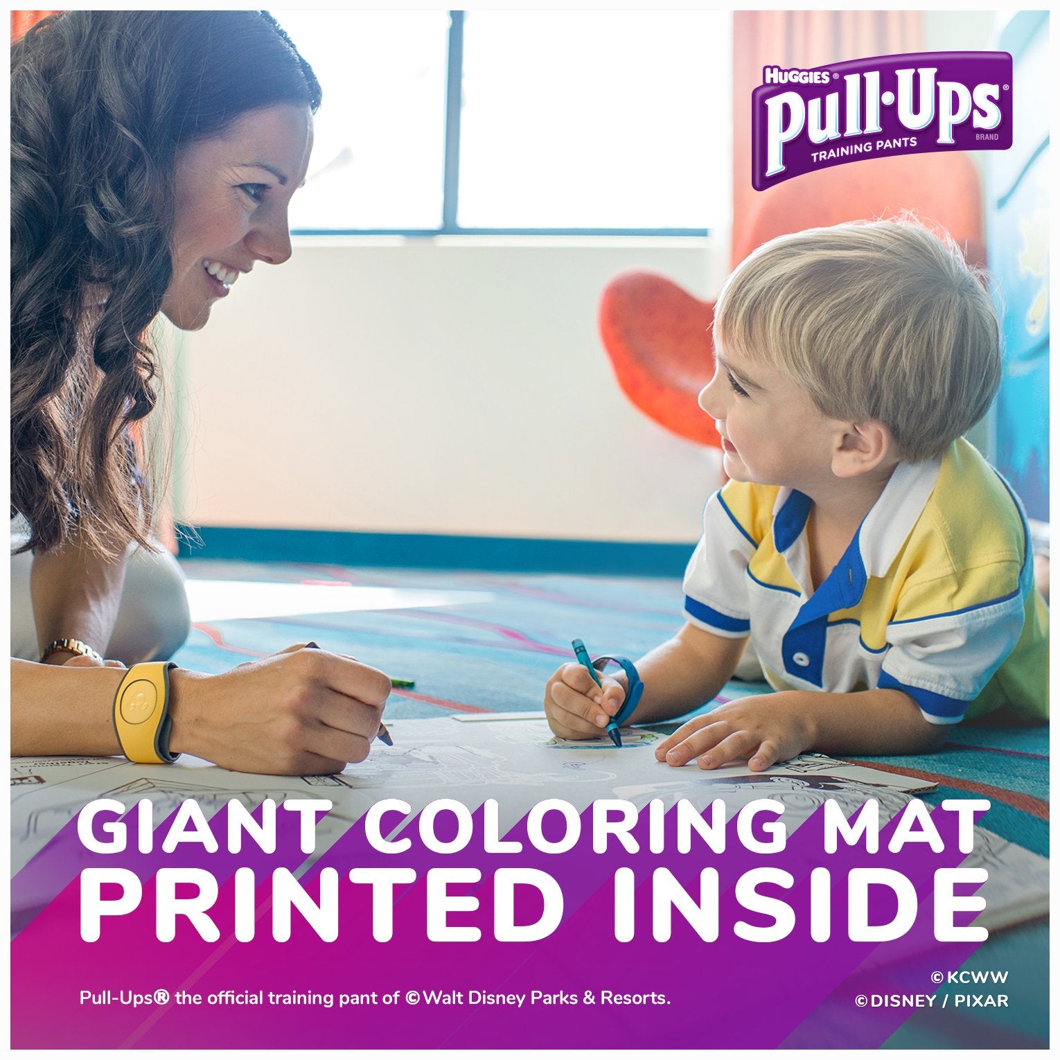 Pull-Ups adjustable-fit design supports growing toddlers.