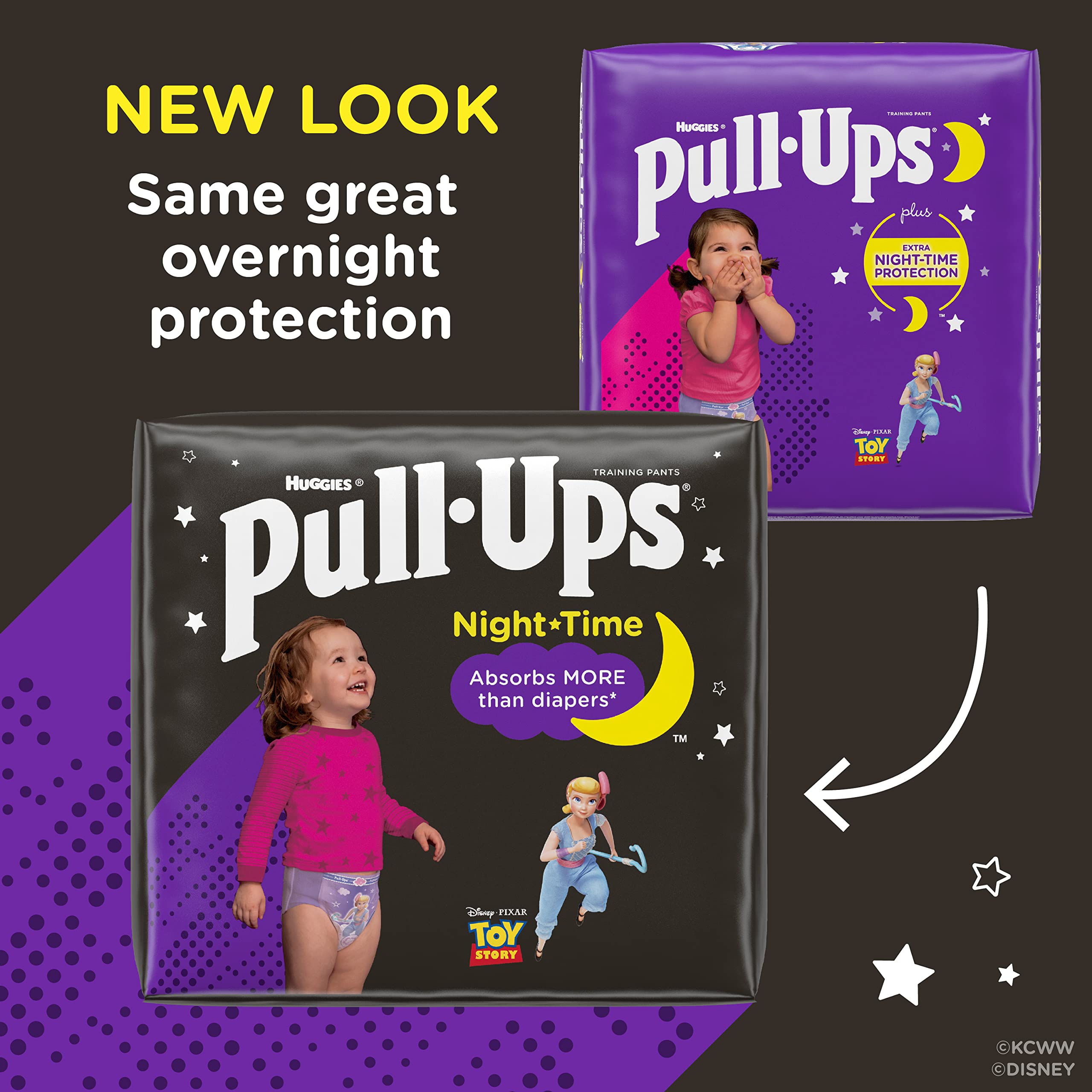 Pull-Ups Nighttime girls back Bo Peep design provides full coverage
