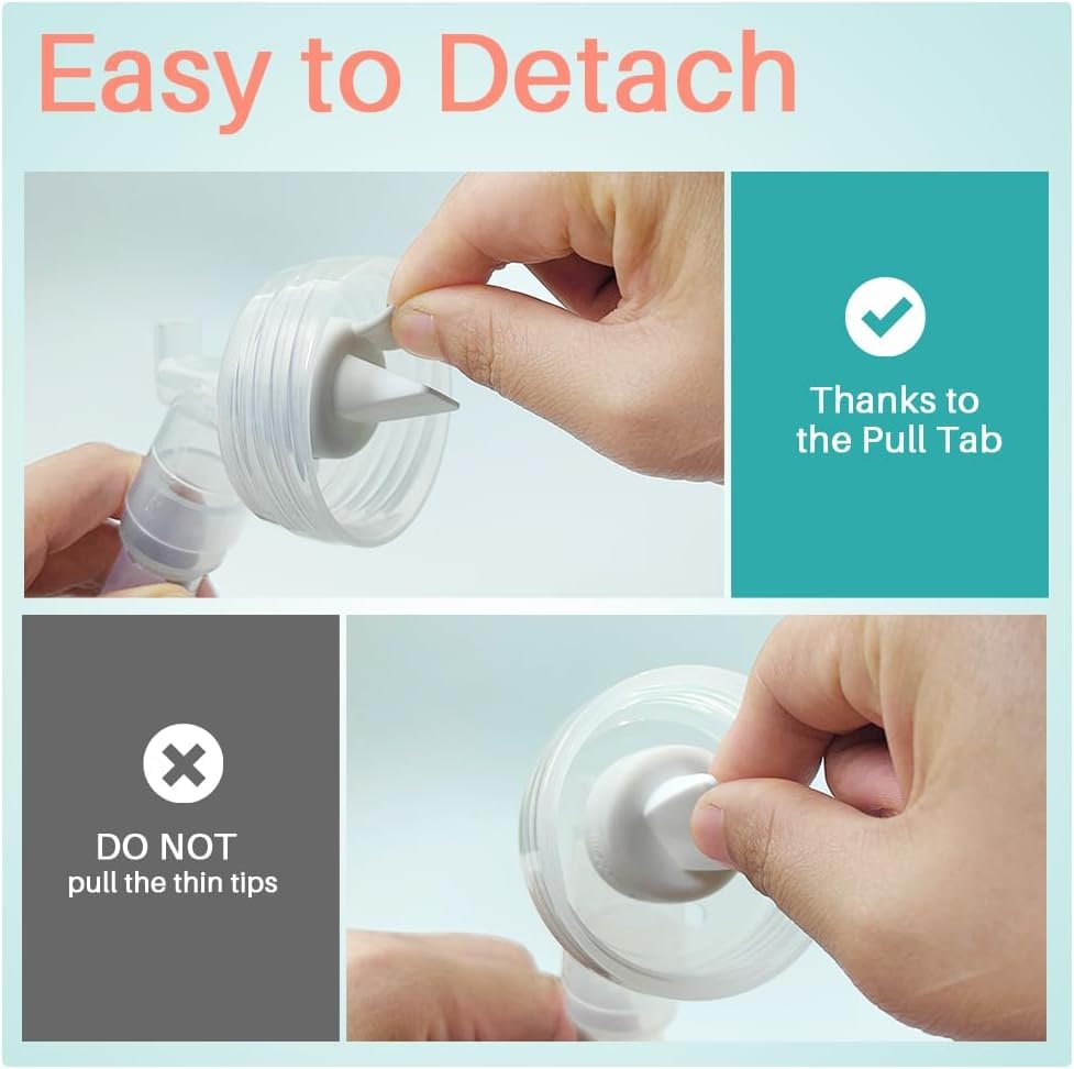 PUMPMOM-US connector paired with Lansinoh shields for comfortable fit during pumping