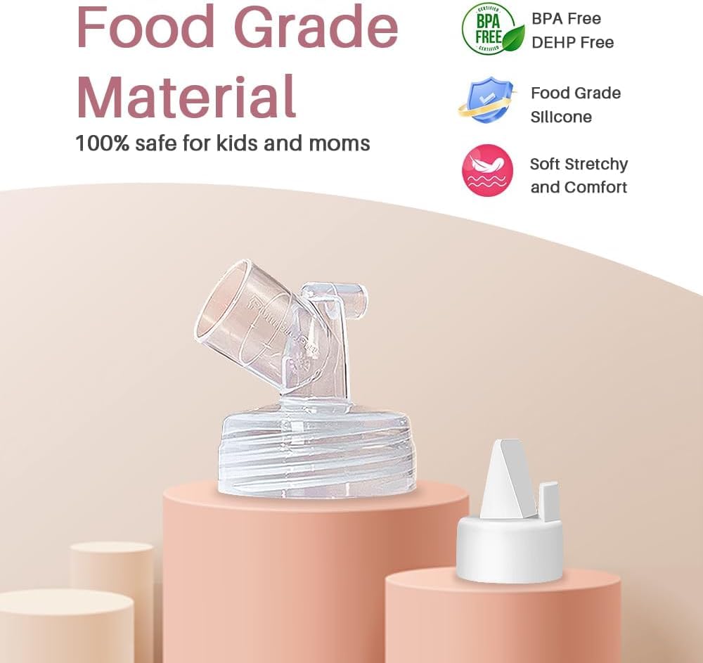 PUMPMOM-US compatible with Spectra wide-mouth bottles for versatile pumping options