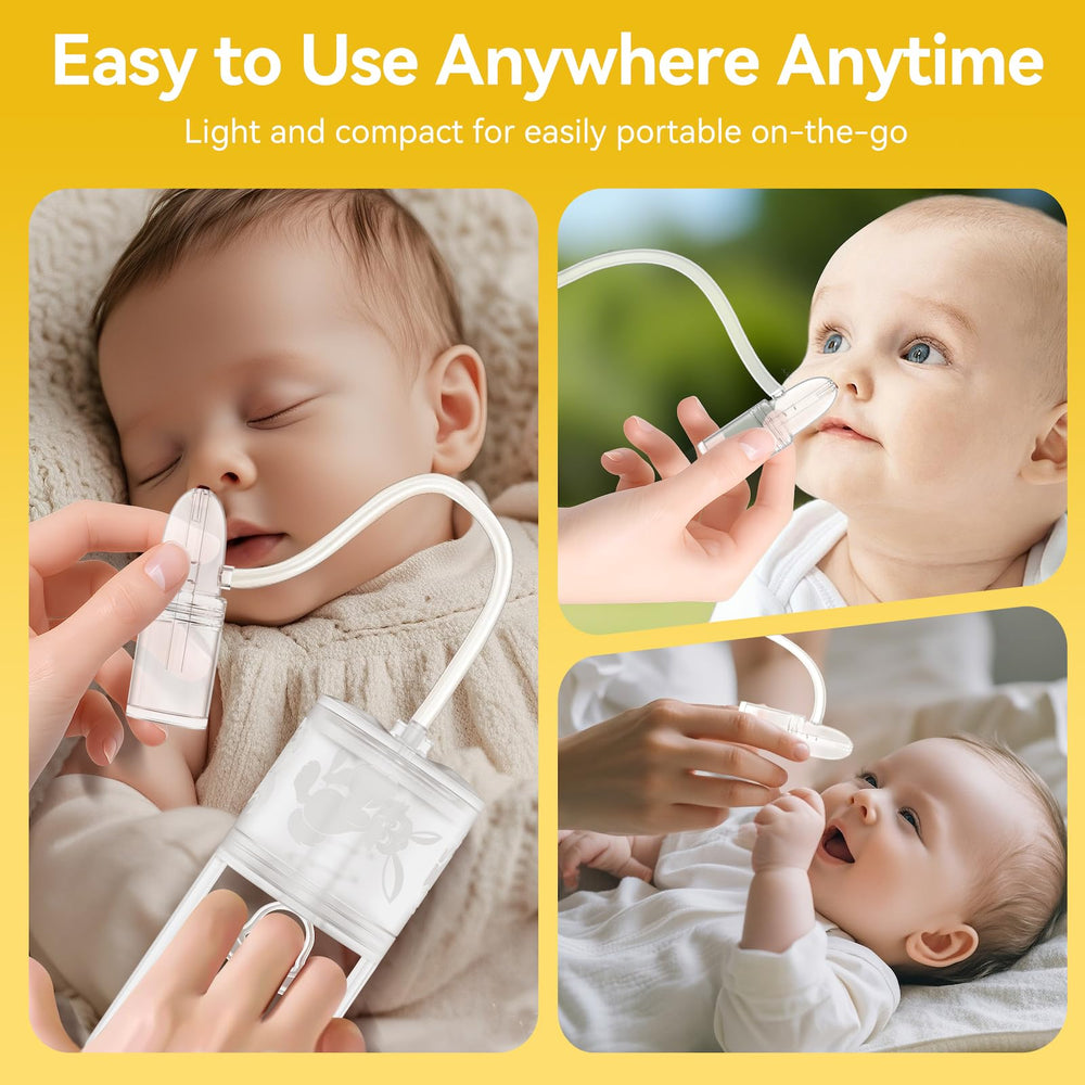 Pumpinose baby nose clearing with soft-tip for delicate nostrils.