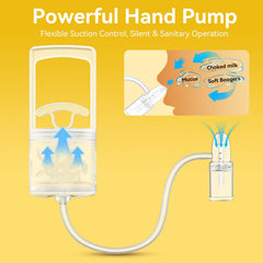 Pumpinose flexible nose tip provides safe, comfortable use.