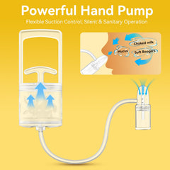 Pumpinose nasal-aspirator comfort-tip protecting delicate nostrils during use