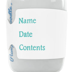 Pumpkin Doodle bottle labels include a free marker for easy labeling.