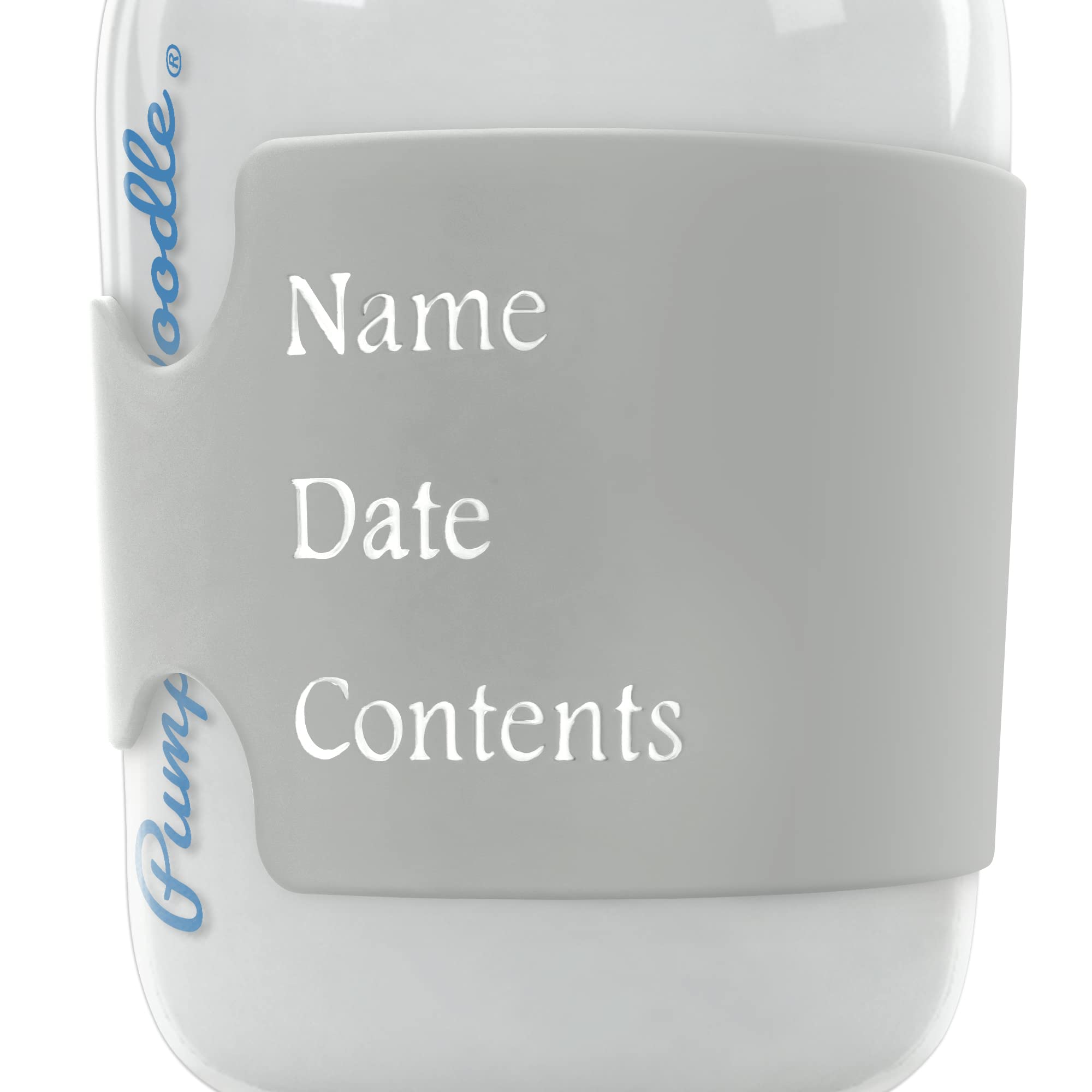 Pumpkin Doodle silicone bottle labels are waterproof and durable for daily daycare use