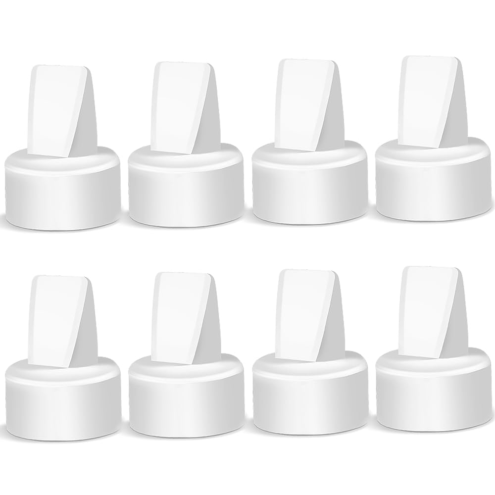 PumpMom duckbill valves for Spectra in eight-pack, durable silicone replacement.