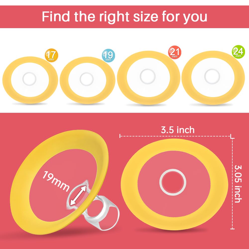 PUMPMOM-US oval shield rotates freely to find a comfortable angle.