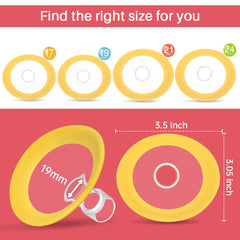 PUMPMOM-US oval shield rotates freely to find a comfortable angle.