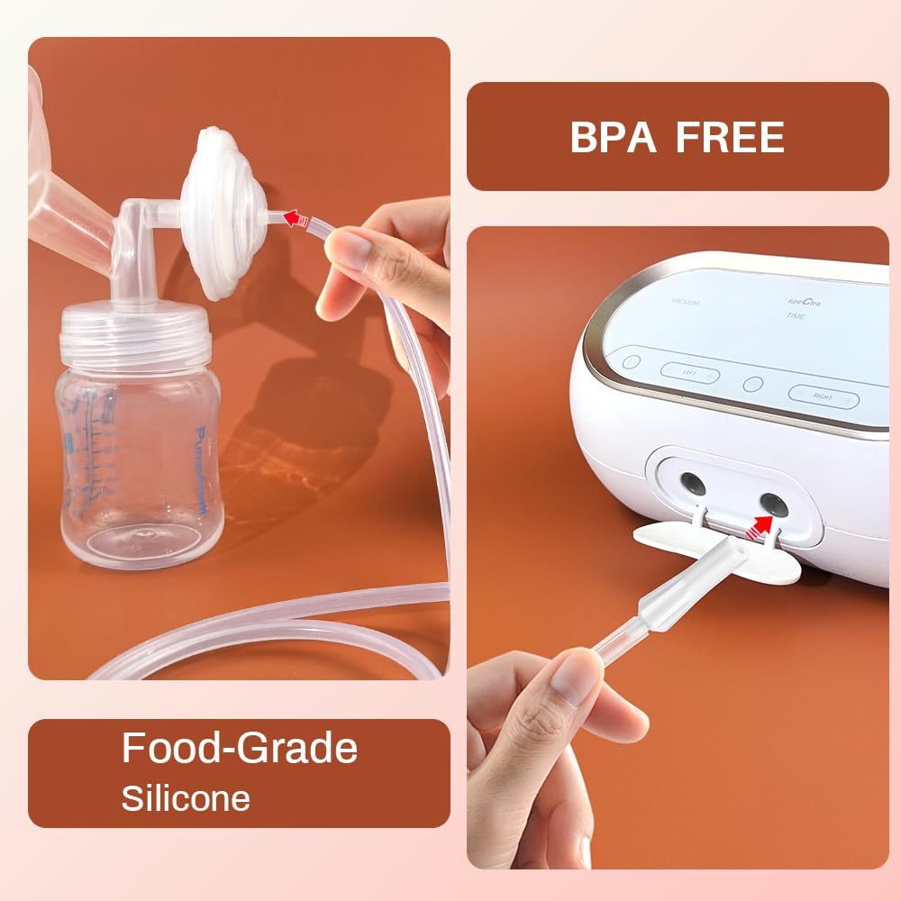 Food-grade silicone tubing, BPA-free and DEHP-free for safe, everyday use.