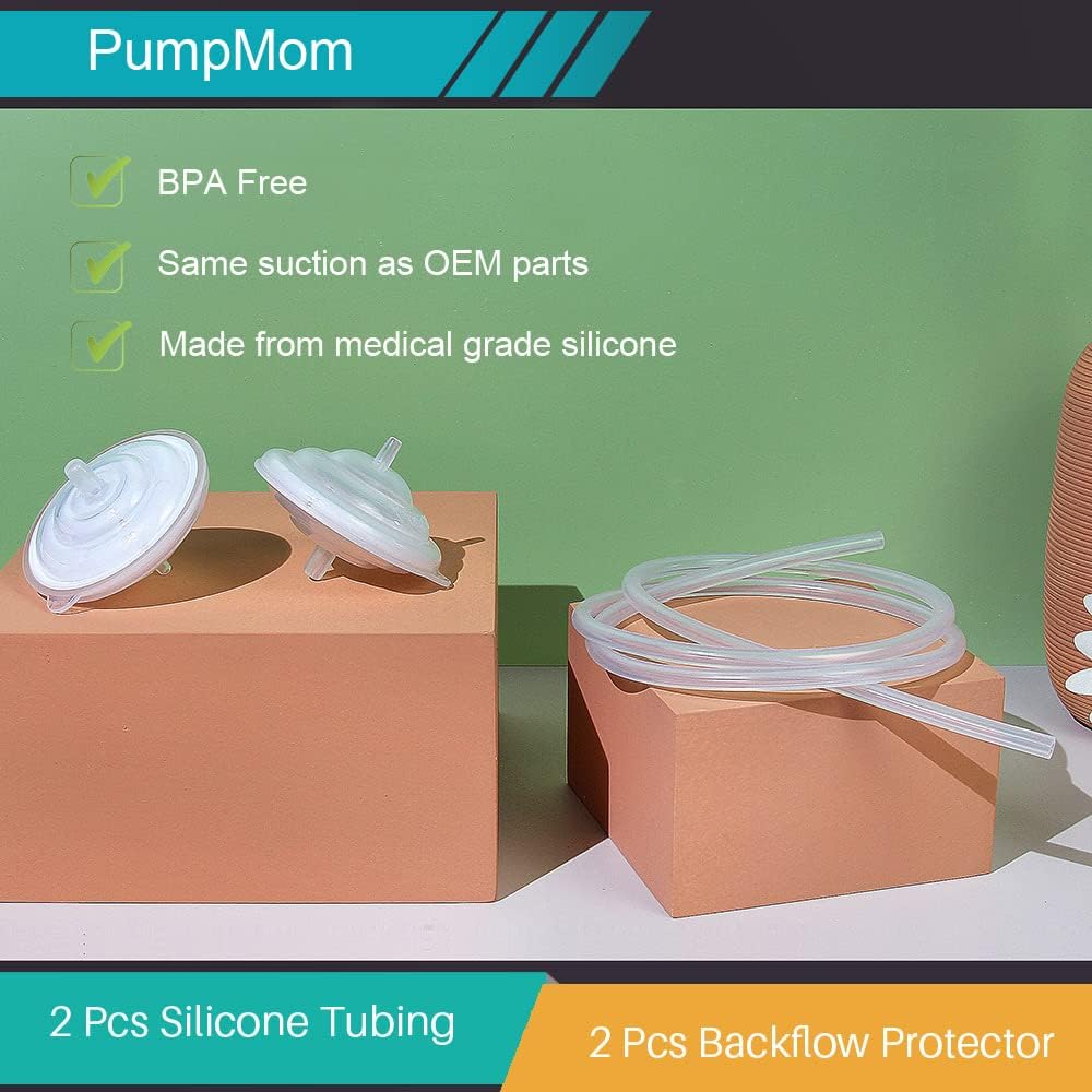 PumpMom-us closed system protection reduces milk contact with tubing.