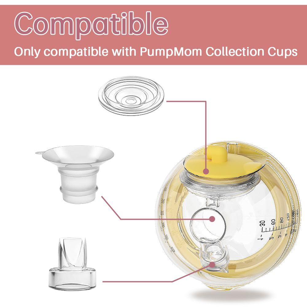 PUMPMOM-US flange insert 21mm for wearable cup improves fit and cleaning.