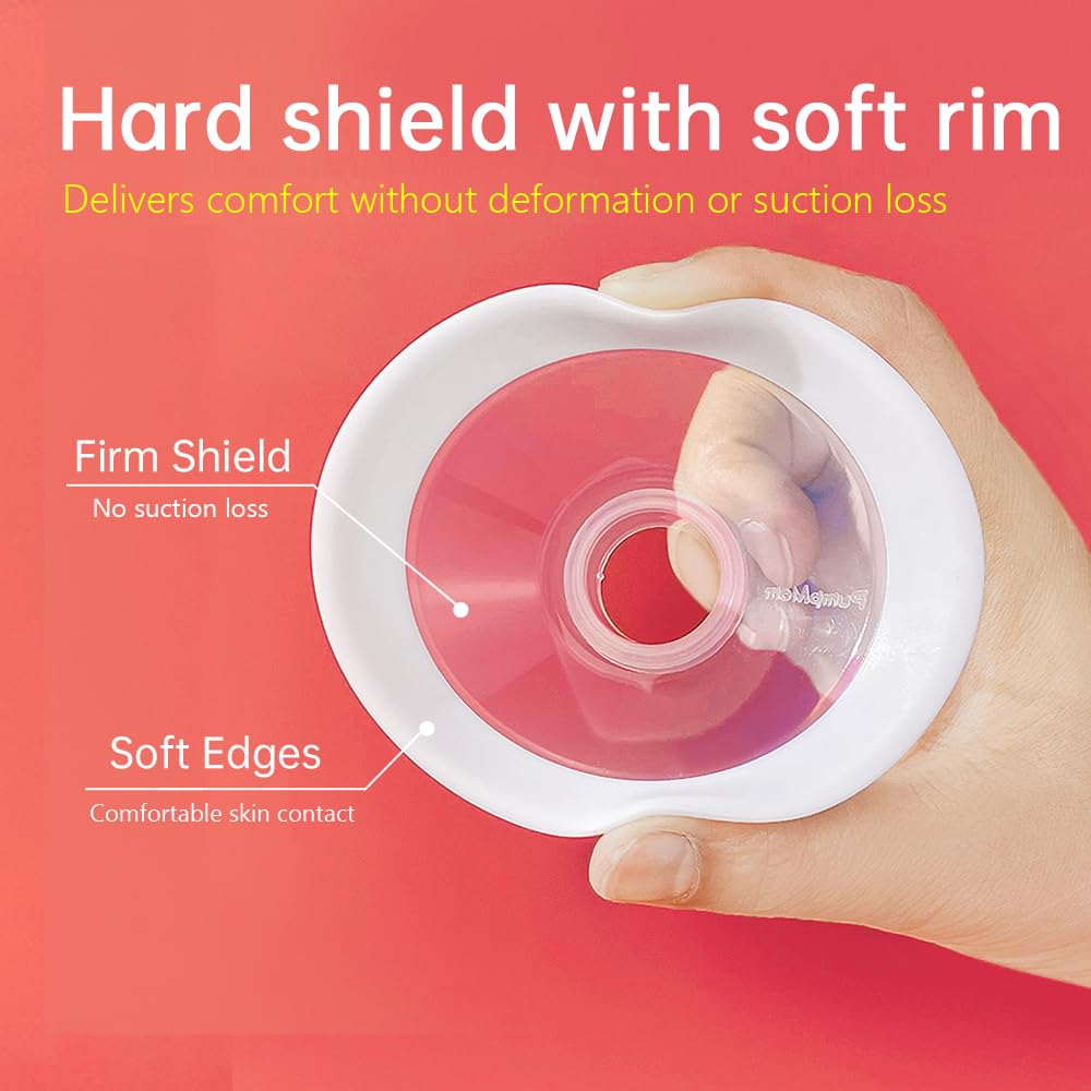 Flex shield with oval fit supporting natural pumping posture