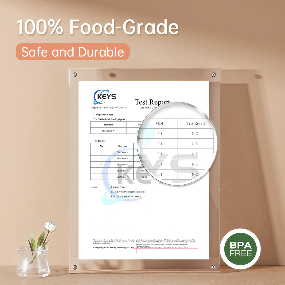 Food-grade polypropylene construction supports reliable, long-lasting replacements