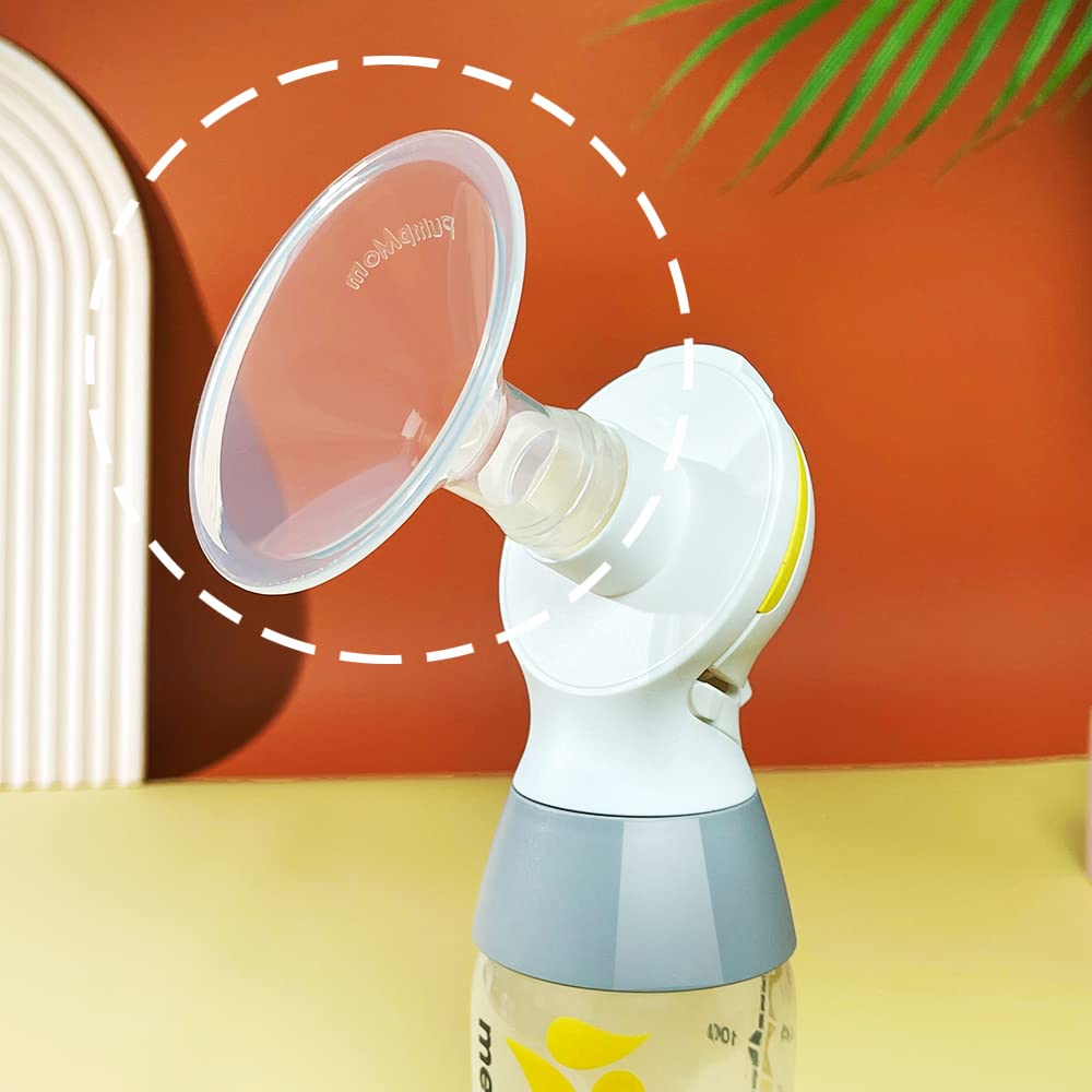 PumpMom US 18mm shield uses food-grade PP, BPA-free and DEHP-free for safe handling.