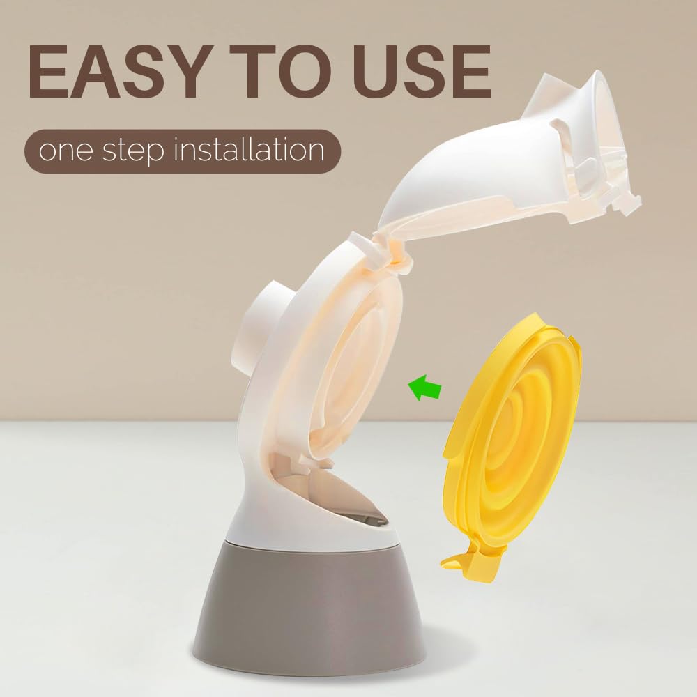 PumpMom-US Freestyle Flex diaphragm membrane ready for easy cleaning.