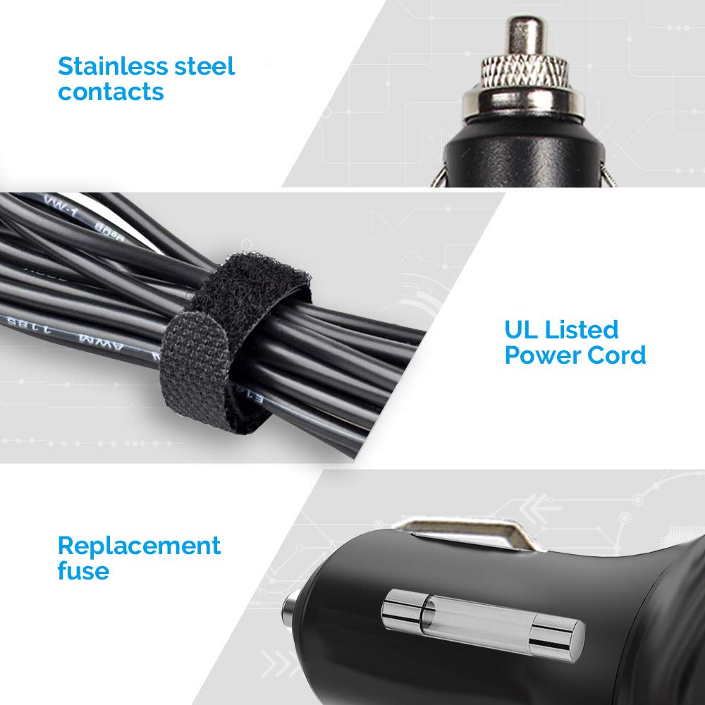 One-year warranty included with the PumpMom-us car charger.