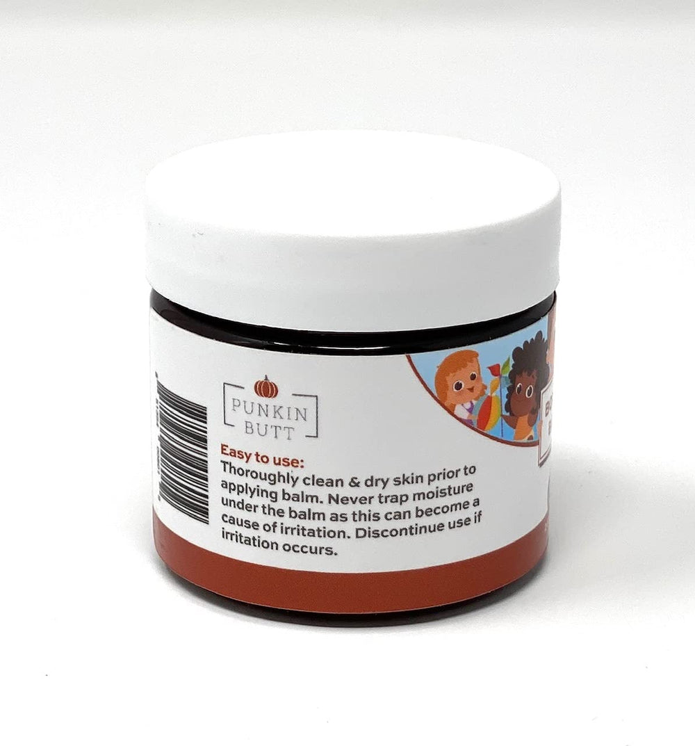 Punkin Butt Bottom Balm applied in a dime-size amount for easy use.