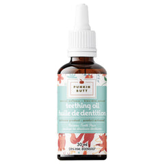 Punkin Butt teething oil bottle shown, 1oz size for easy on‑the‑go use