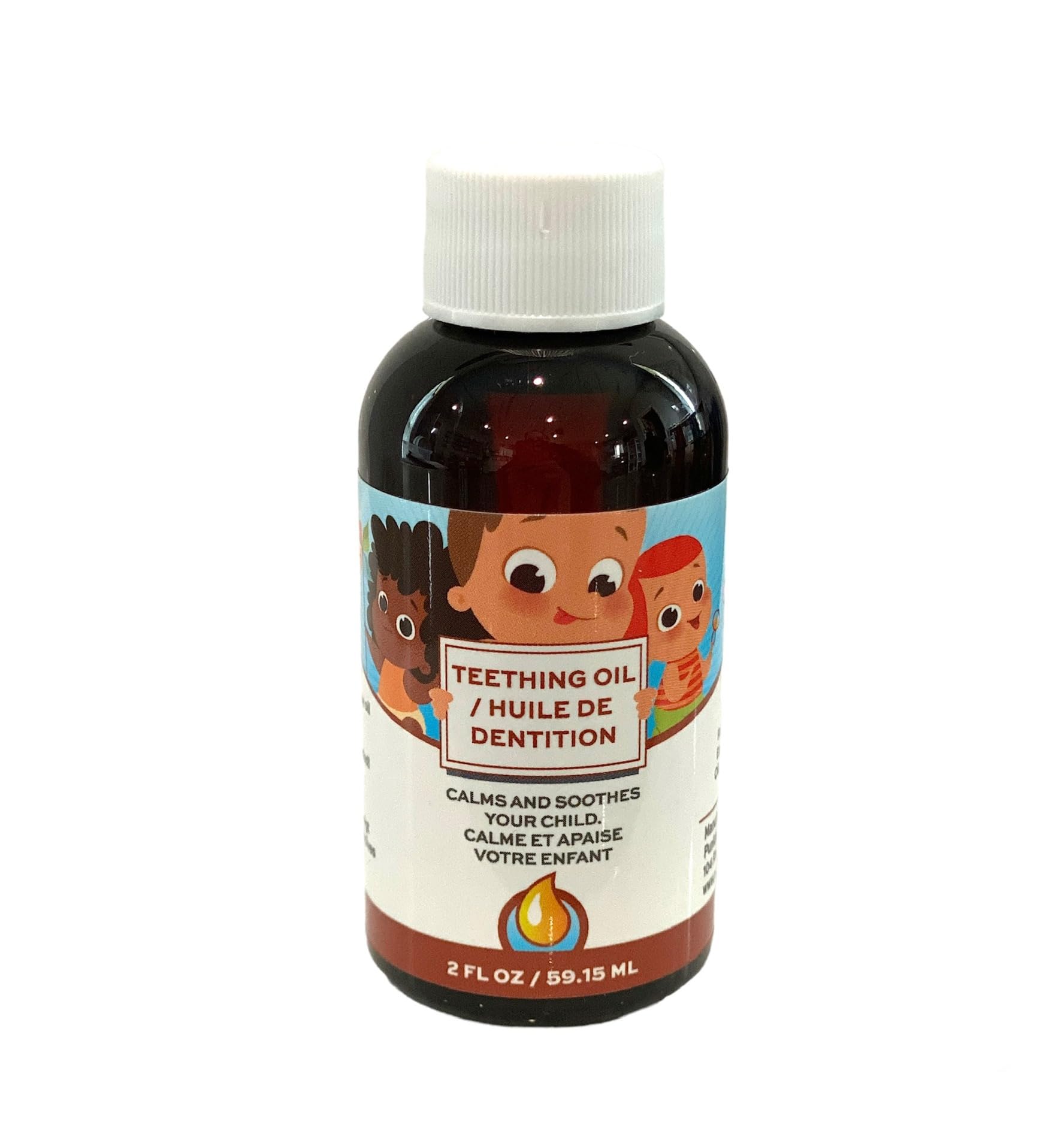Punkin Butt Teething Oil bottle shows natural blend for calming infant gums.