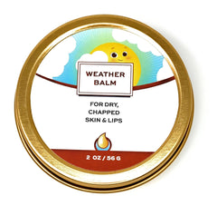 Punkin Butt Weather Balm bottle closeup for gentle relief of teething drool rash
