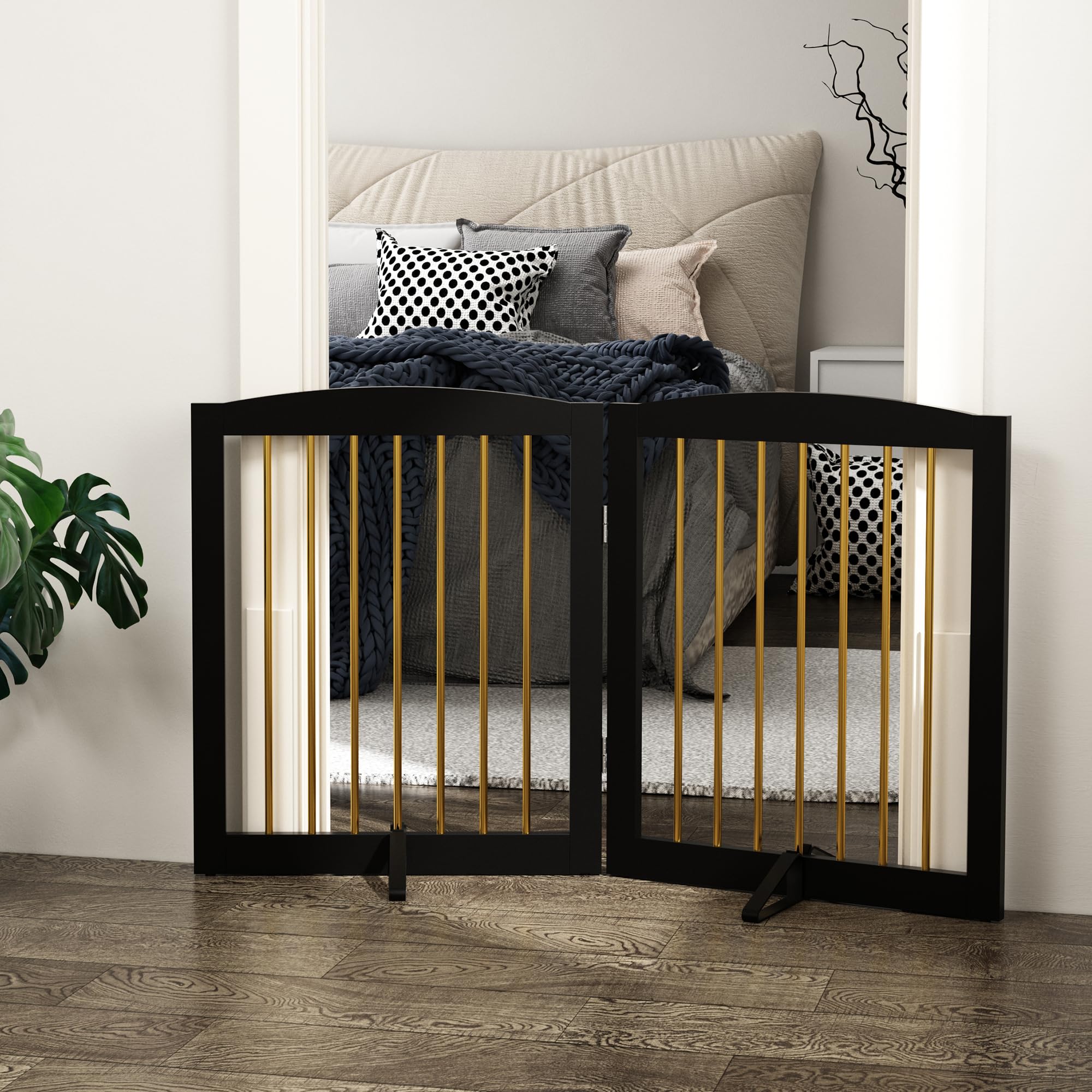 PUPETPO dog gate folding system for compact storage