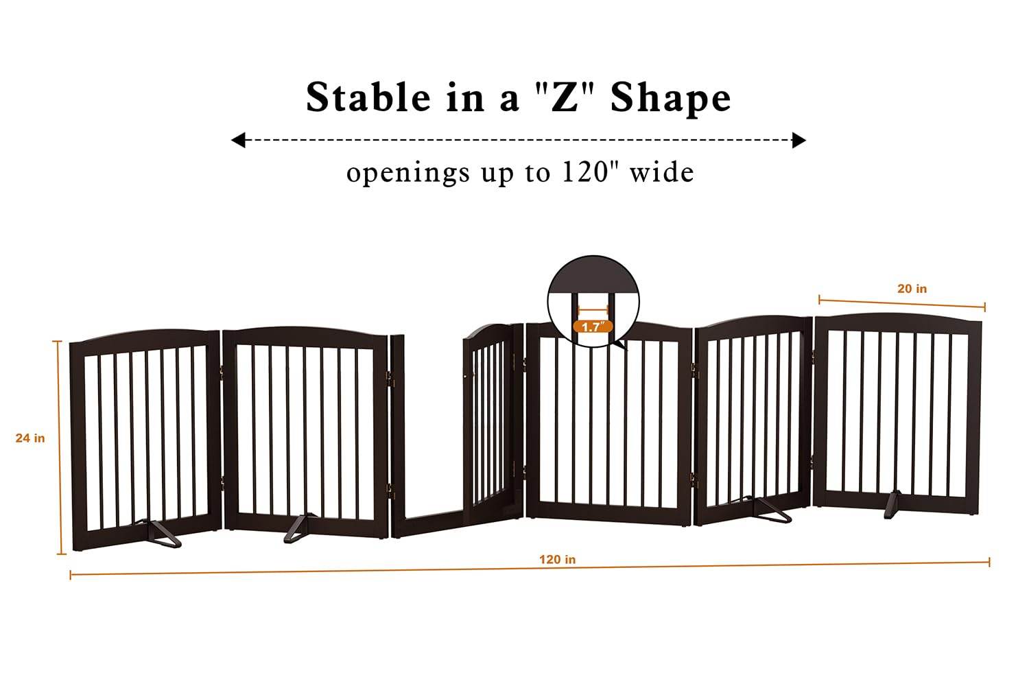PUPETPO versatile gate suitable for dogs, cats, and small pets.