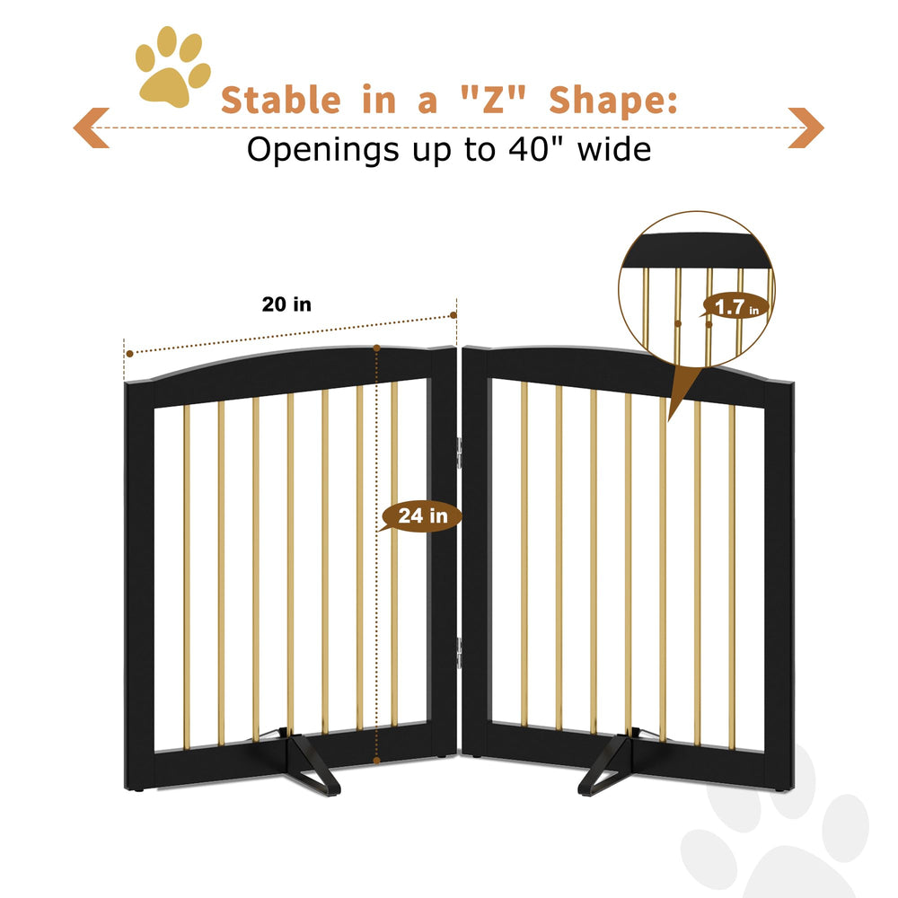 PUPETPO wooden dog gate made from durable MDF material