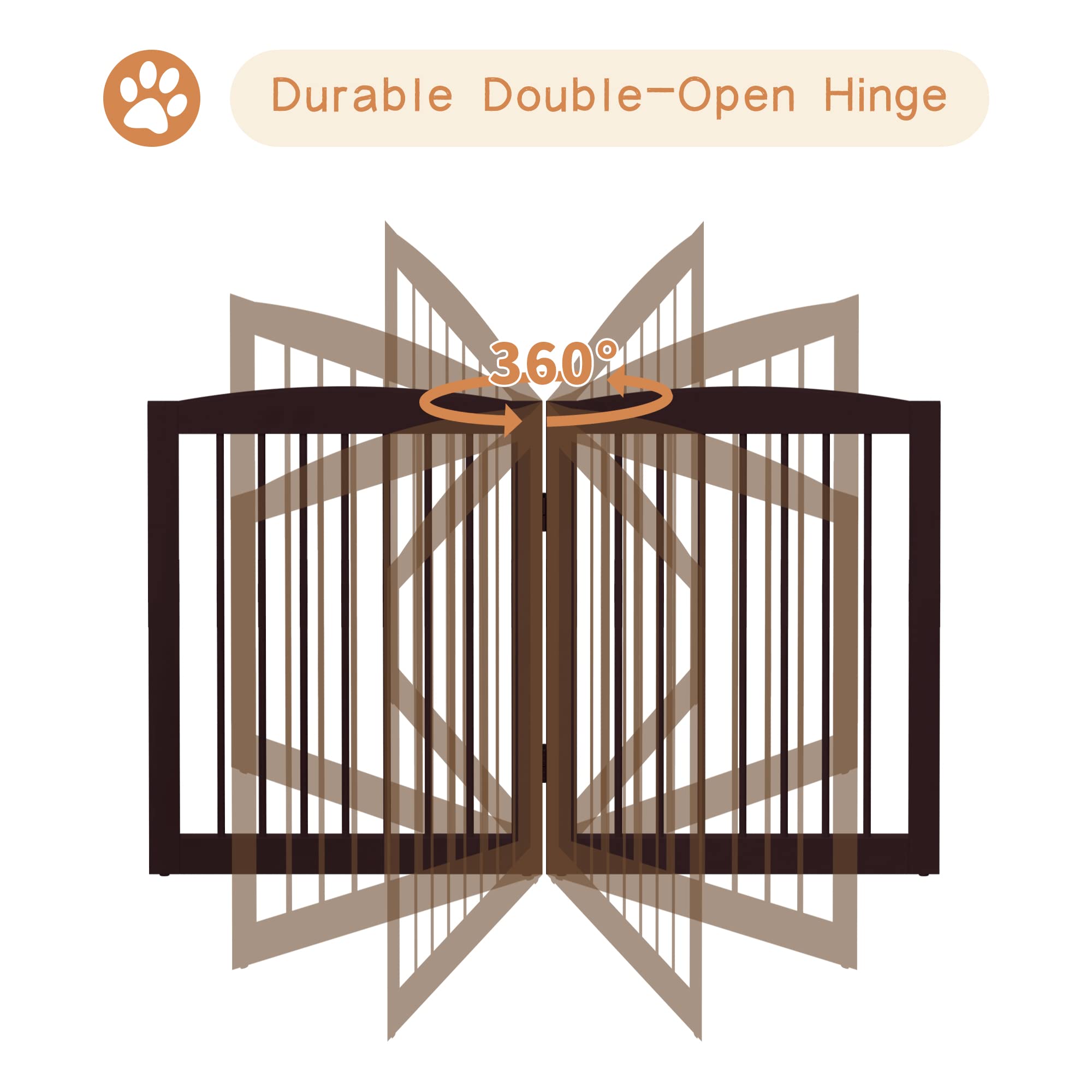 PUPPETPO 360-degree hinges enable flexible space blocking.