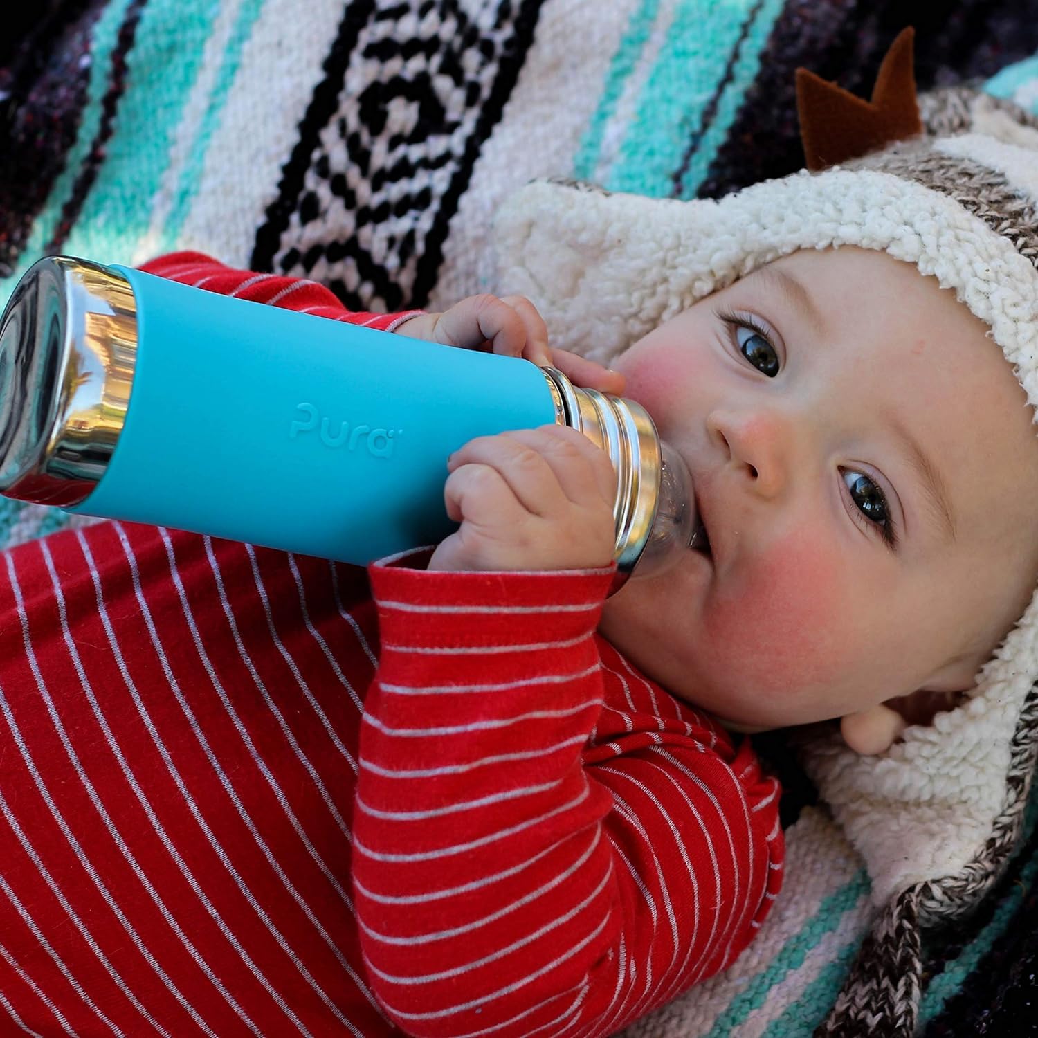 Pura Kiki mix-and-match bottle system enables easy transitions to cups.