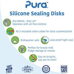 Pura Stainless Universal Lid fits all Pura bottles for versatile storage.