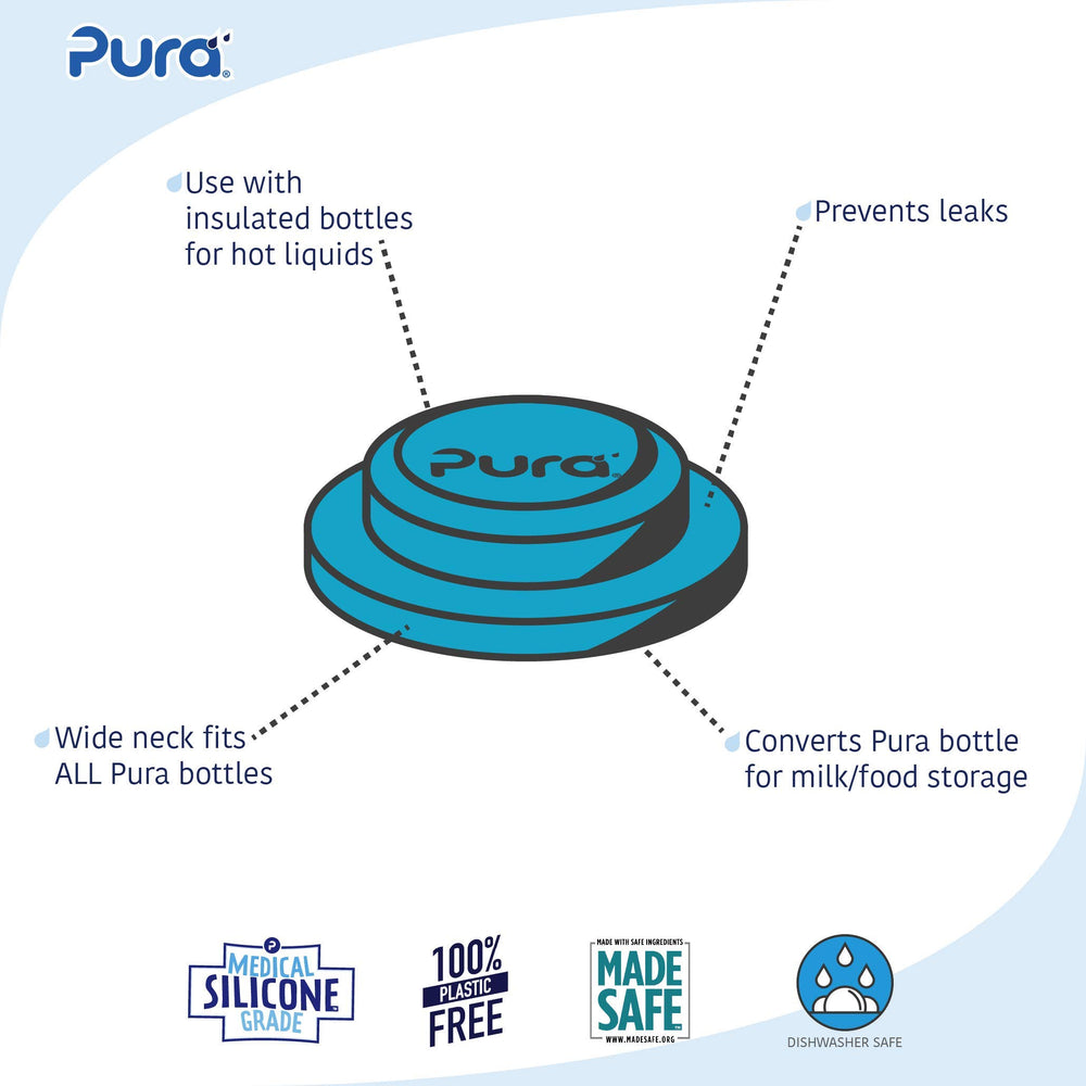 Pura Stainless Universal Lid with BPA-free construction for everyday hydration.