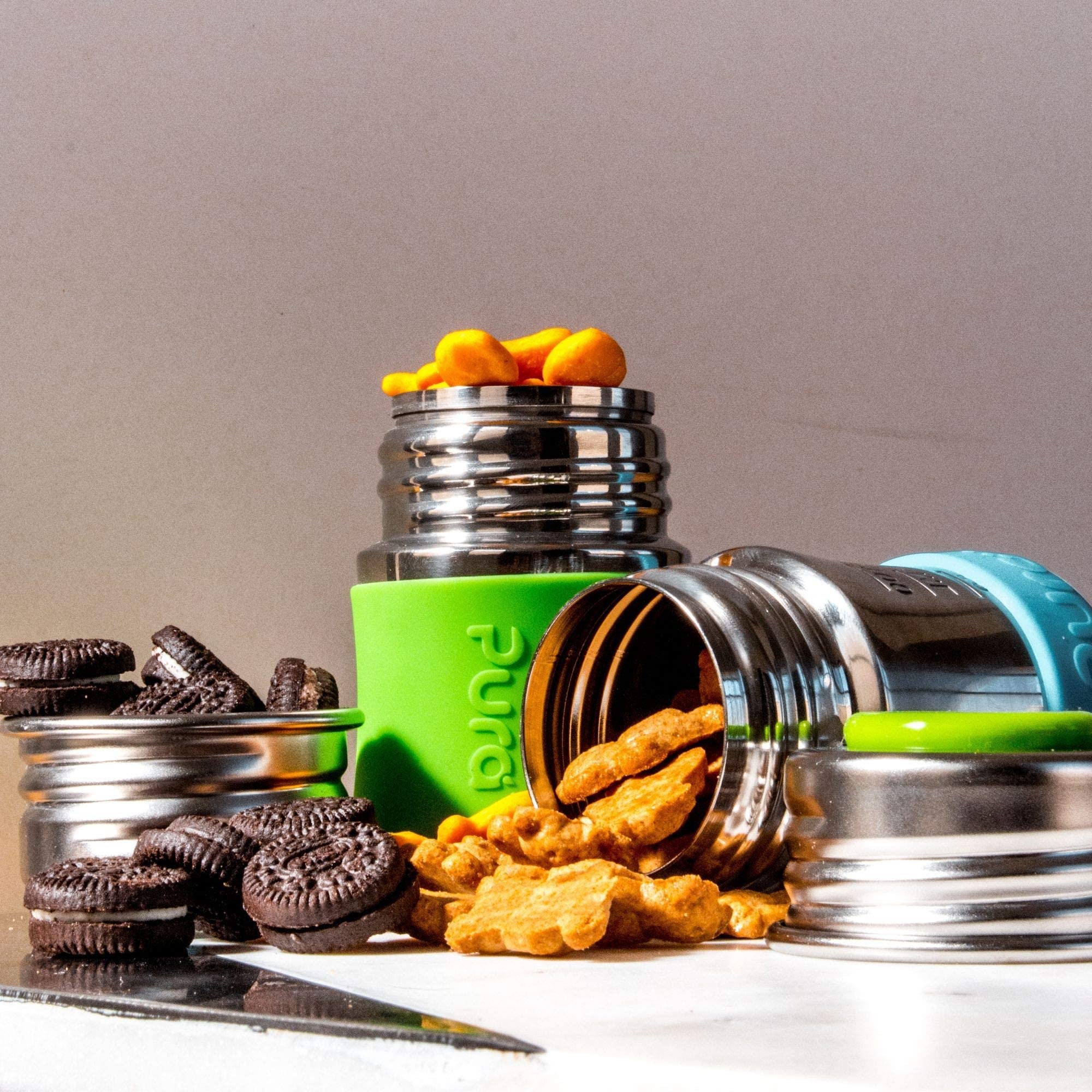 Pura Stainless Universal Lid features durable, plastic-free construction for travel.