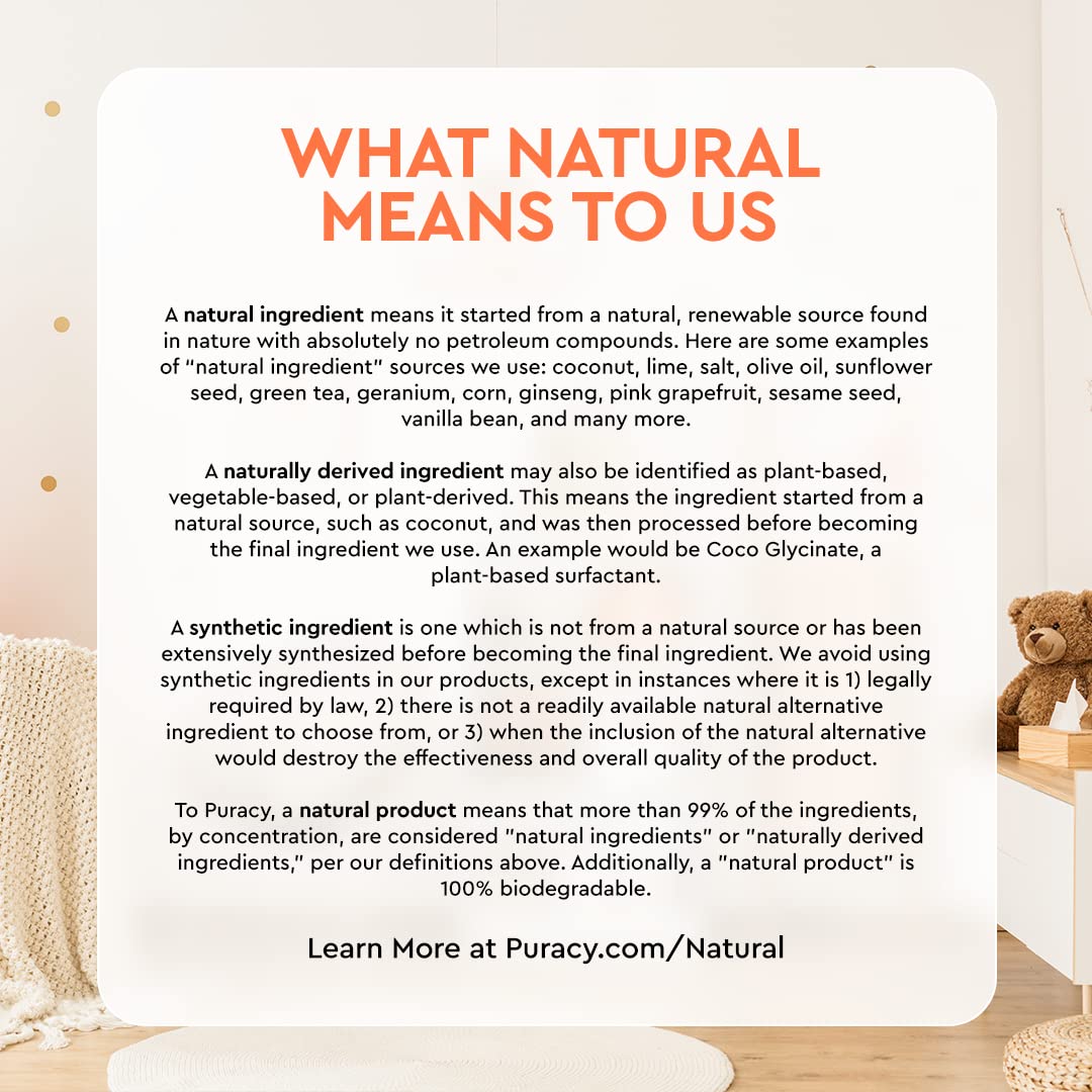 Applying Puracy lotion during a bath time routine for gentle moisture