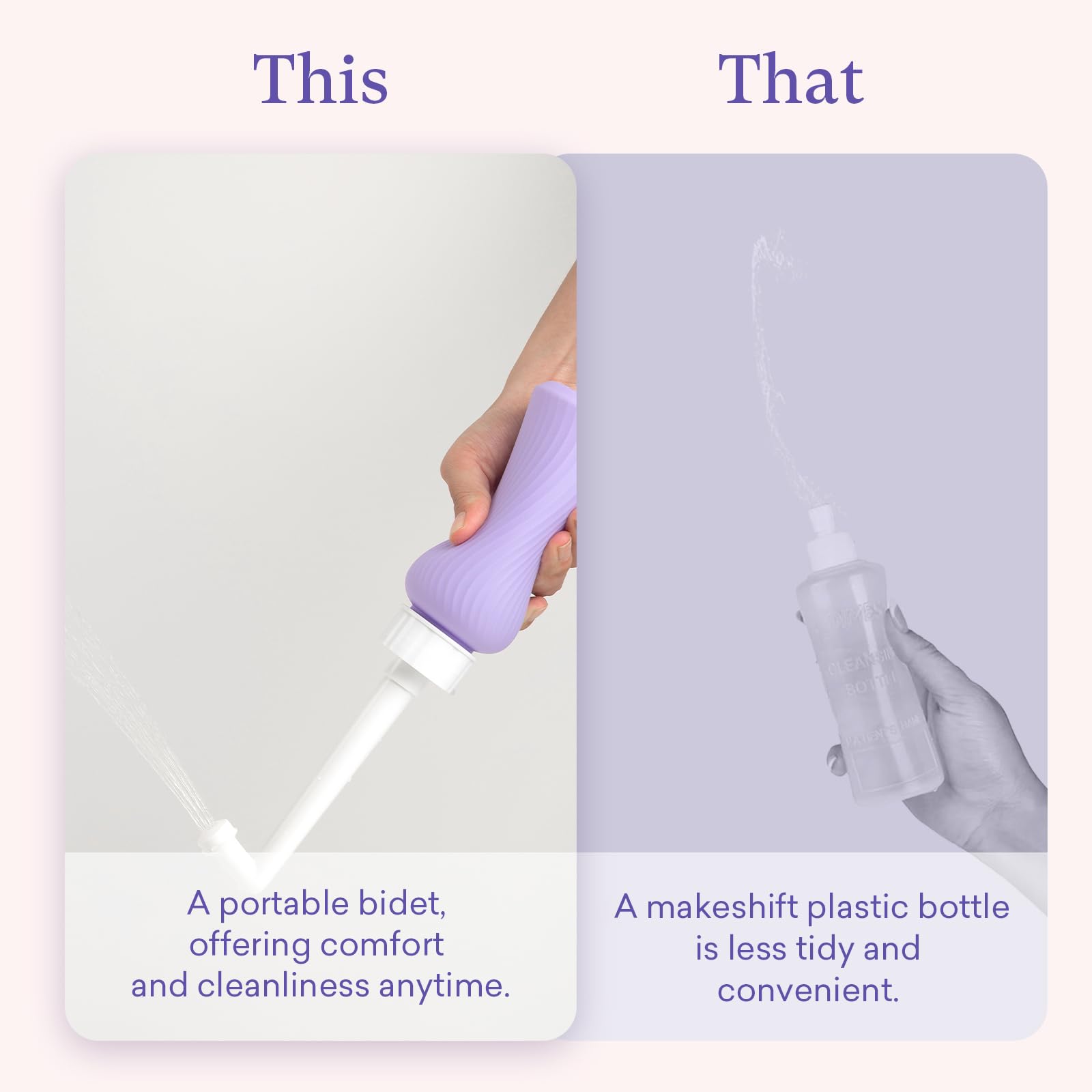 PurComfy 11 oz capacity suits postpartum cleansing needs.