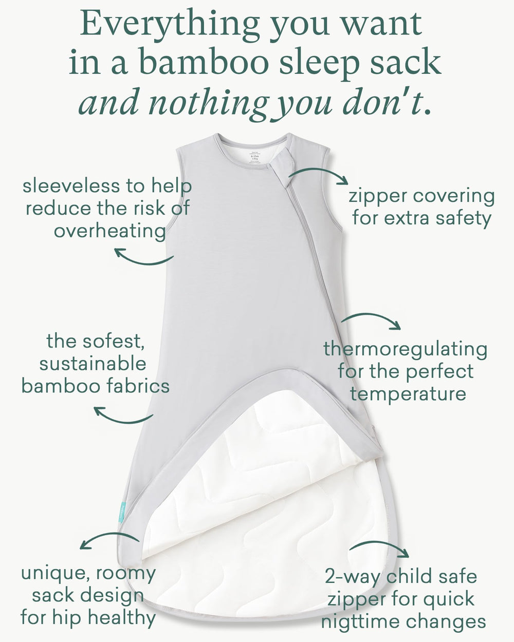 PurComfy 3T-5T toddler wearing sleep sack with roomy fit.