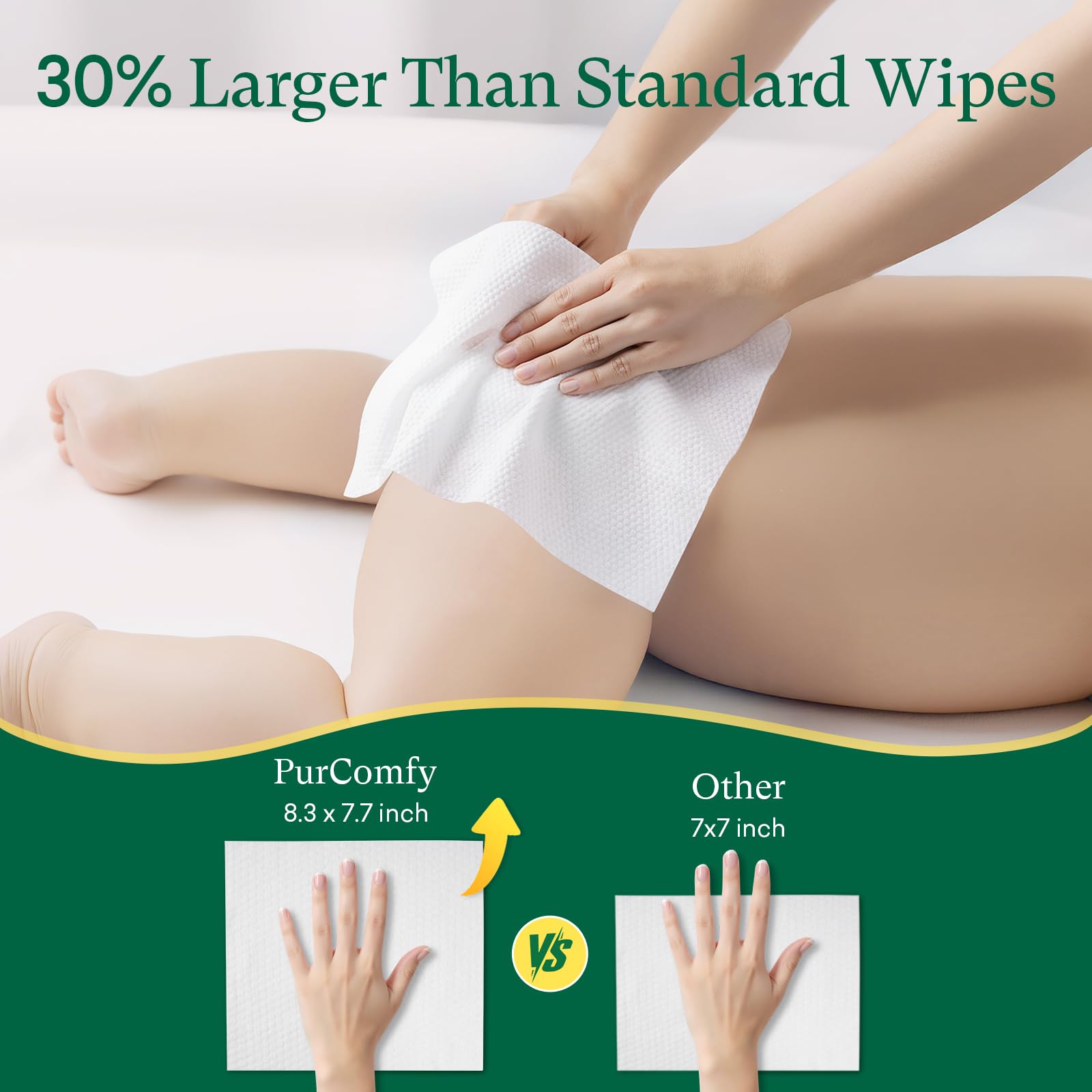 PurComfy 480 count package demonstrates great value for families
