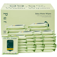 PurComfy unscented baby wipes travel pack front view for gentle newborn cleansing