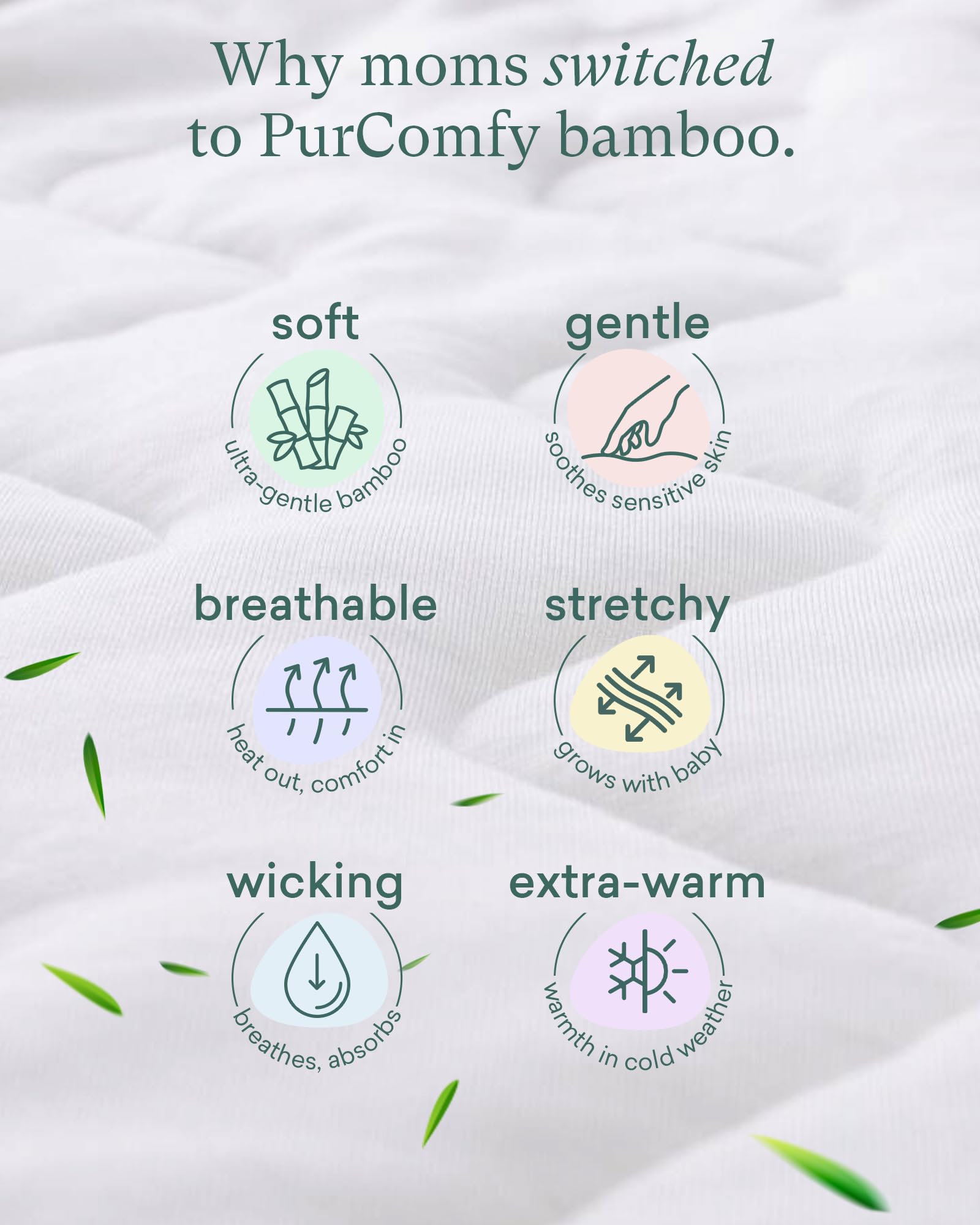 PurComfy Easy-care texture after washing close-up preserves softness.