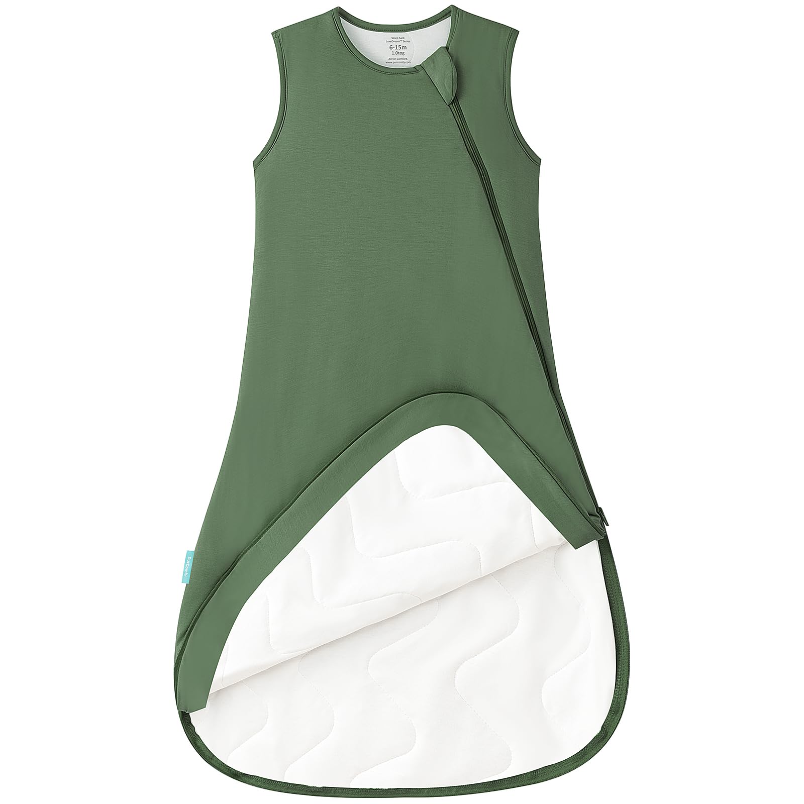 PurComfy extra-long sleep sack on toddler at bedtime for cozy rest.